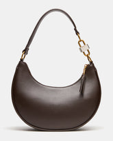 LOHAN Bag Walnut Structured Hobo Shoulder Handbag | Steve Madden