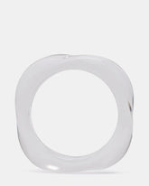 CURVED RETRO BRACELET Clear Women's Bangle Bracelet | Steve Madden