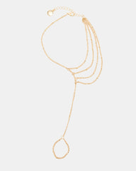 FOOT CHAIN Gold Metallic Layered Women's Anklet | Steve Madden