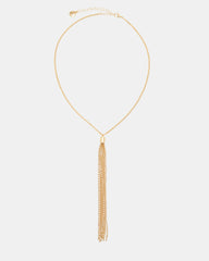 TASSEL Gold Beaded Pendant Women's Necklace | Steve Madden