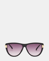 DONI Black Frame Cateye Purple Gradient Lens Sunglasses | Steve Madden