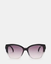 KLOE Black Frame Cateye Purple Gradient Lens Sunglasses | Steve Madden