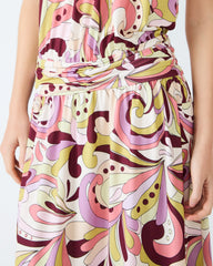 GALA DRESS PETAL PAISLEY