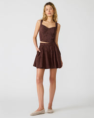 VANNY Walnut Eyelet Women's Skirt | Steve Madden