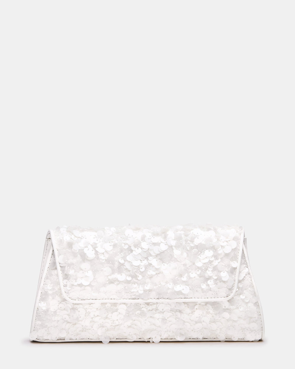 AVANT Bag Sequin French Binding Trapezoid Crossbody Clutch Handbag | Steve Madden