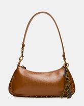 IRINA Tobacco Studded Charms Shoulder Bag | Steve Madden