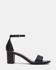 Kids' CARRSON Black Smooth Girls' Dress Heel | Steve Madden