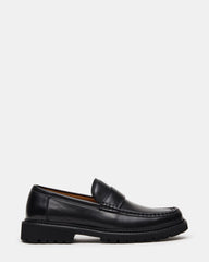 BRODIE Black Slip-On Lug Men's Loafer | Steve Madden