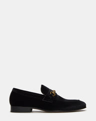 JAKIRO Black Velvet Slip-On Dress Men's Loafer | Steve Madden