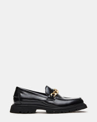NEEO Black Box Gold Chain Slip-On Lug Men's Loafer | Steve Madden