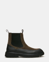 RYLAN Khaki Suede Chelsea Lug Men's Ankle Boot | Steve Madden