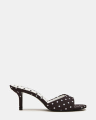 KENDRIX Black/White Mule Stiletto Women's Heel | Steve Madden