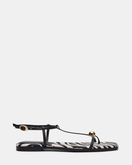 RITZY Zebra Square-Toe Strappy Women's Sandal | Steve Madden