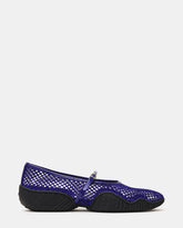 VICKEE Blue Mesh Mary Jane Buckle Chunky Sole Women's Ballet Sneaker | Steve Madden