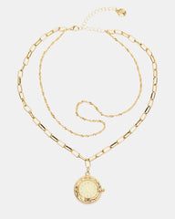 WATCH PENDANT NECKLACE GOLD
