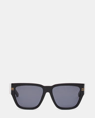 BRAISON Black Frame Cateye Solid Smoke Lens Sunglasses | Steve Madden