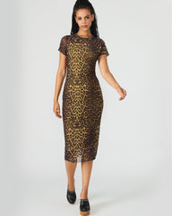 SHORT SLEEVE HAILEE DRESS HOT SPOTS PRINT