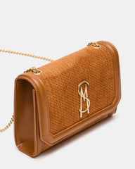 LARISA WOVEN BAG TOBACCO