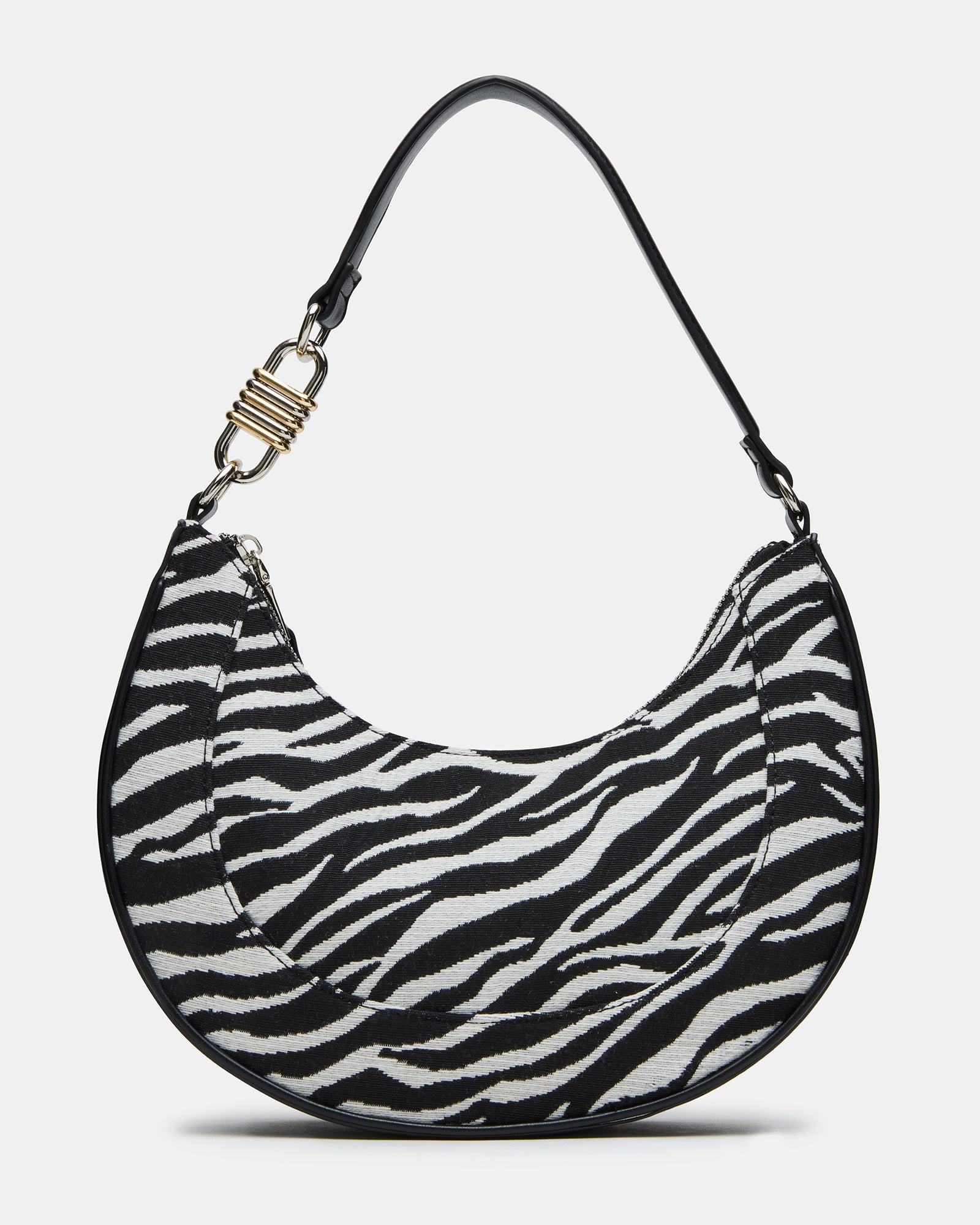 LOHAN Bag Zebra Structured Hobo Shoulder Handbag | Steve Madden