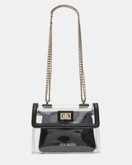 SCOOP Black Clear Transparent Pouch Crossbody Handbag | Steve Madden