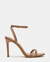 JYPSEY Tan Leather Strappy Stiletto Women's Heel | Steve Madden