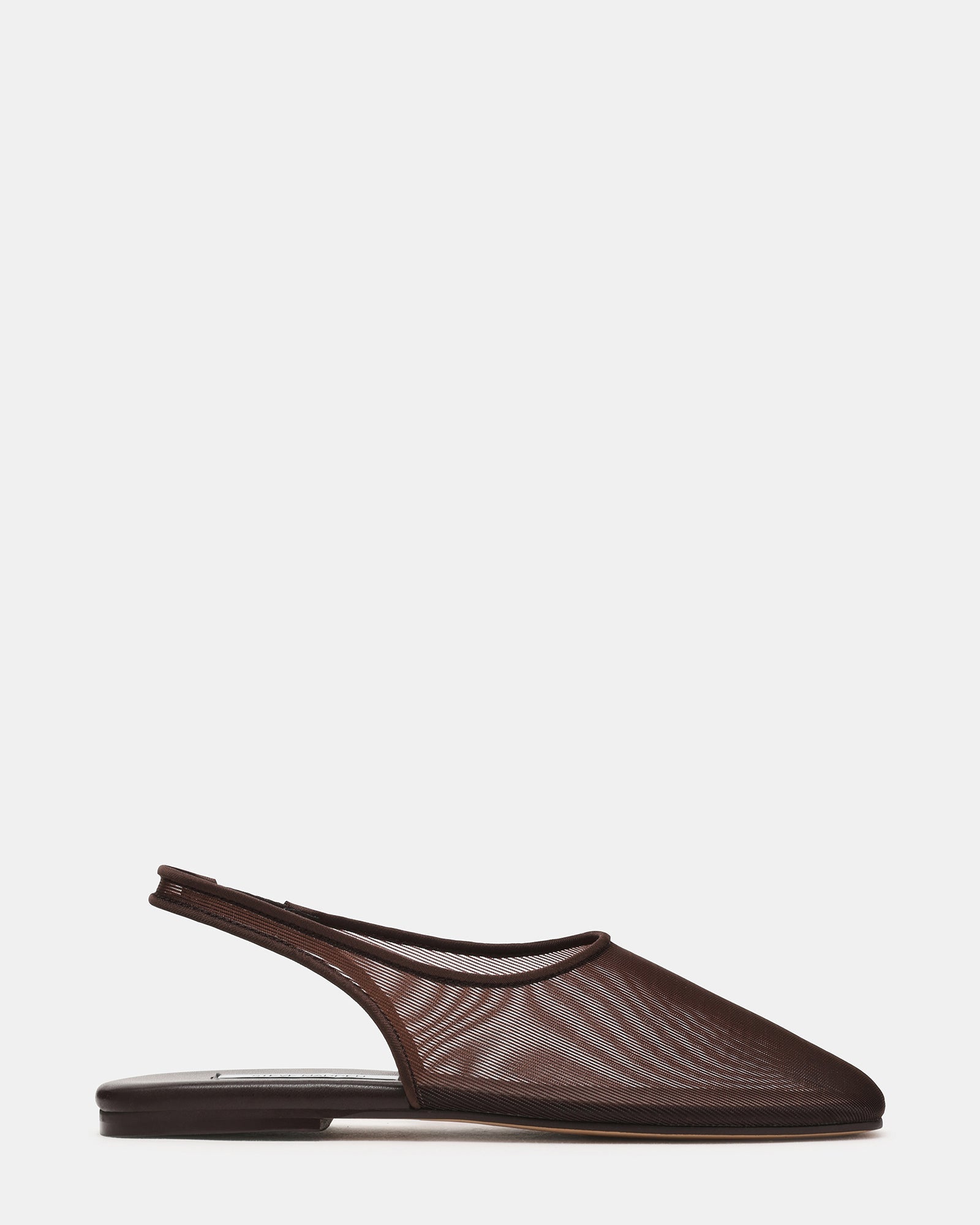 PRIVY Brown Mesh Slingback Women's Flat | Steve Madden
