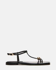RITZY Black Square-Toe Strappy Women's Sandal | Steve Madden