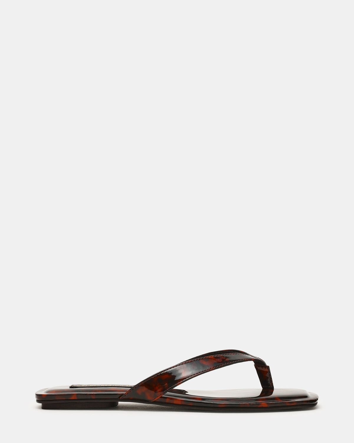 TRELLA Tortoise Square-Toe Thong Women's Sandal | Steve Madden